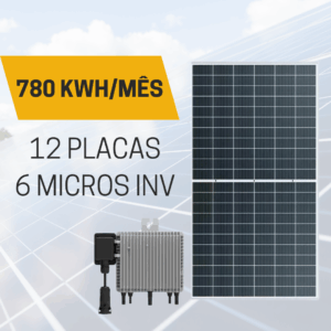 kit solar 6placas + micro 390 kwh/mês são josé dos campos